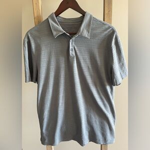 john varvatos men's blue polo shirt